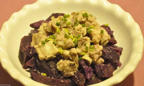 紫薯蒸排骨