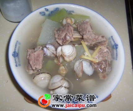 鲜蛤冬瓜排骨汤 