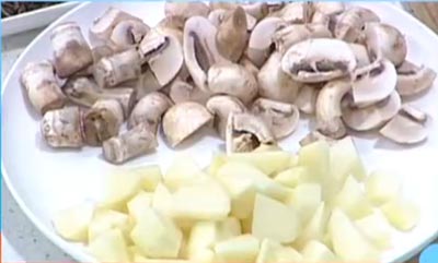 香煎土豆蘑菇