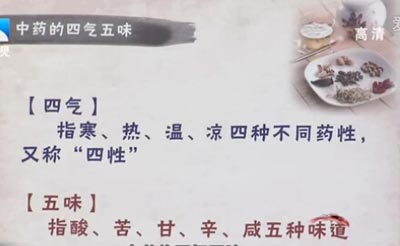 中药的四气五味