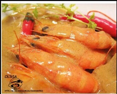 泰式咖喱虾人气美食