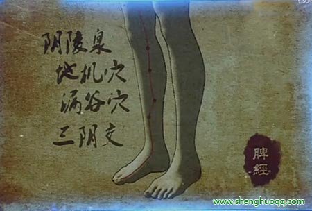 穴位按摩去除痰湿