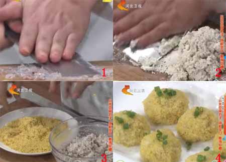 小米豆腐丸子的做法