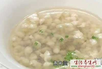 鸡茸薏米羹