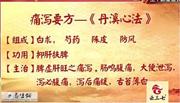 痛泻要方《丹溪心法》