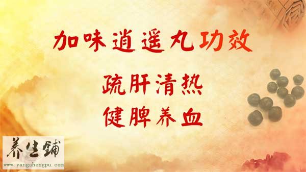 加味逍遥丸的功效