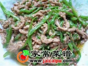 炝青椒肉丝