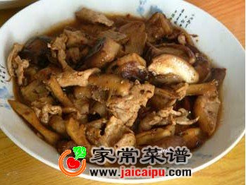 家常香菇炒肉