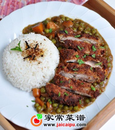 日式咖喱鸡排饭