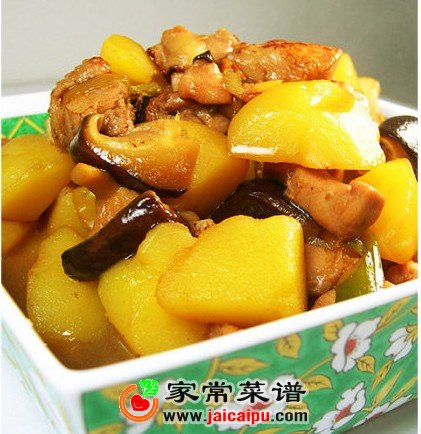 小鸡土豆炖蘑菇