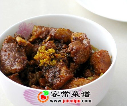 桂花红烧排骨