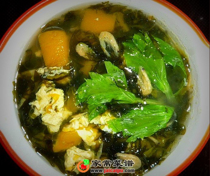紫菜虾皮南瓜汤
