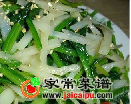 凉拌菠菜土豆丝