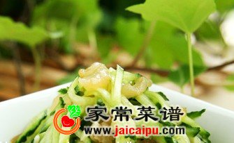 凉拌海蜇黄瓜丝