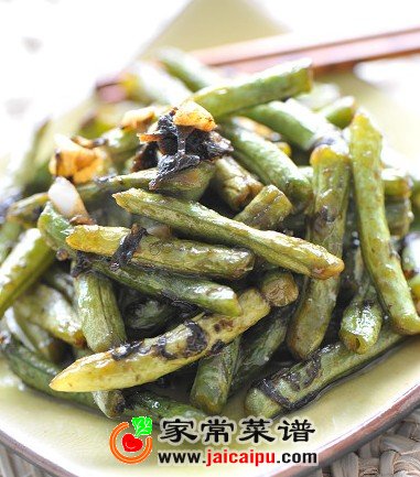 榄菜干煸豆角