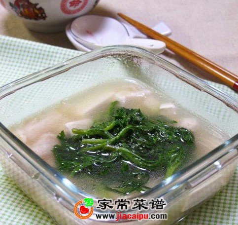 茼蒿豆腐汤