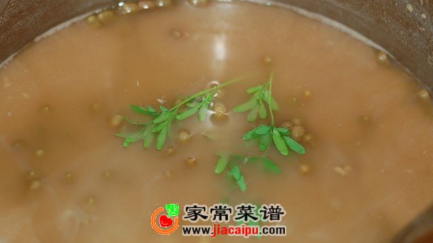 臭草绿豆汤
