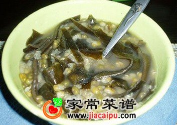 海带绿豆粥