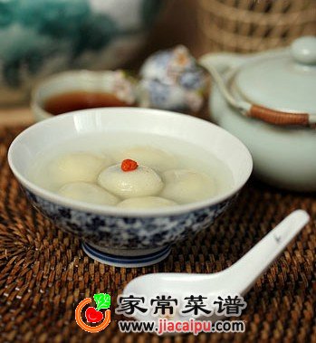 豆腐黑芝麻汤圆