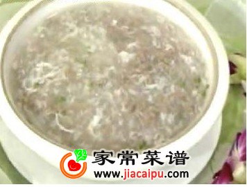 蛋茸牛肉羹