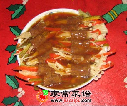 三丝牛肉卷