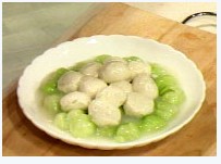 菜胆扒鱼圆