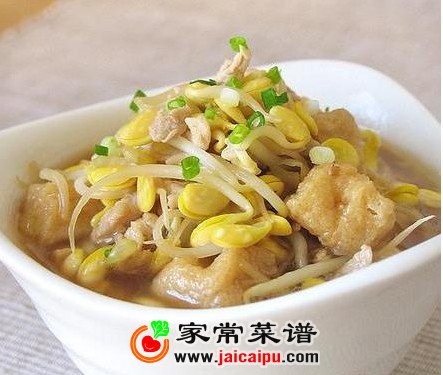 油豆腐黄豆芽汤