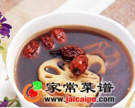 莲藕发菜红豆汤