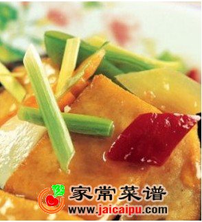 辣烧豆腐饼