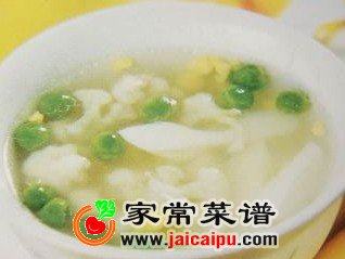 蛋蓉菜花汤