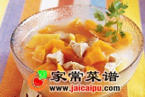 红萝卜瘦肉鸡肝笋菇汤