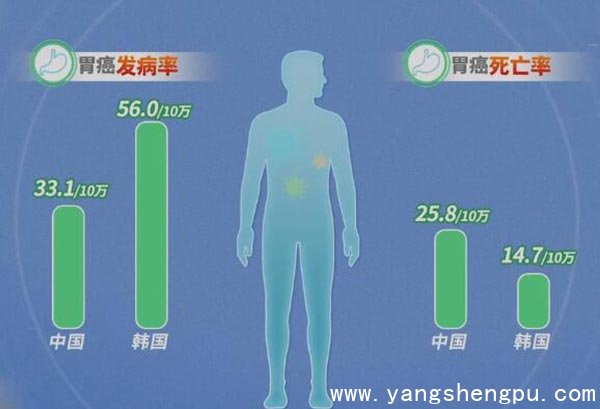 韩国胃癌的发病率与死亡率